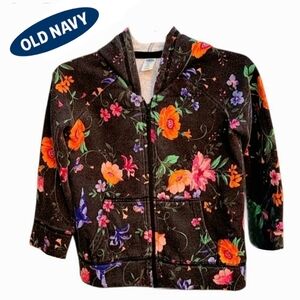 Girl's 🌷🌻Floral & Birds 🐦 Jacket with Hood